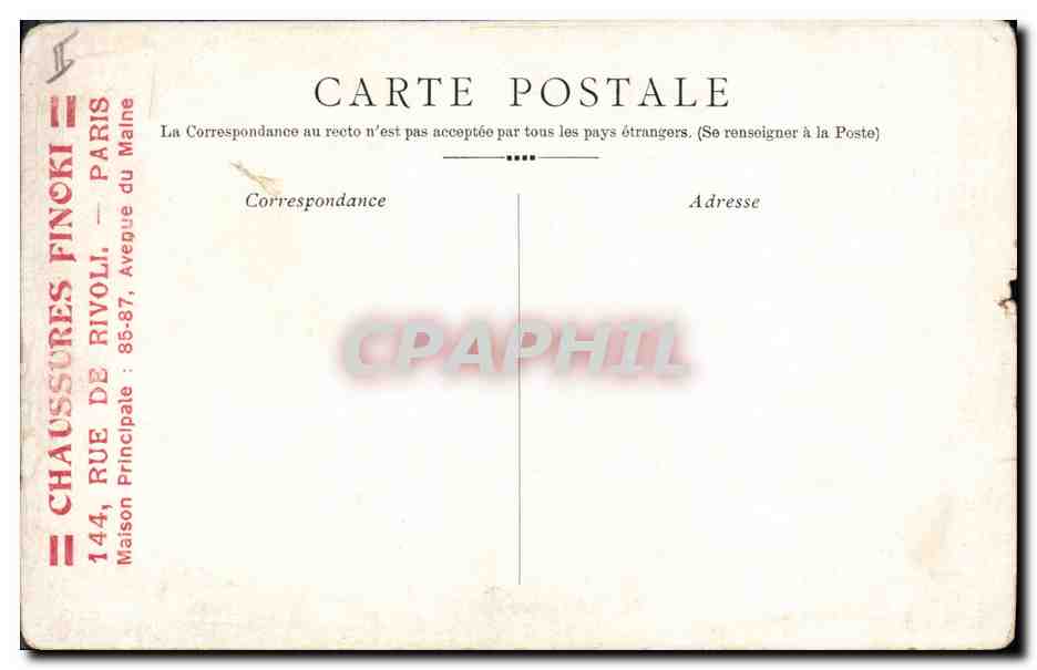 CPA Mousquetaires Cyrano de Bergerac  — Verso