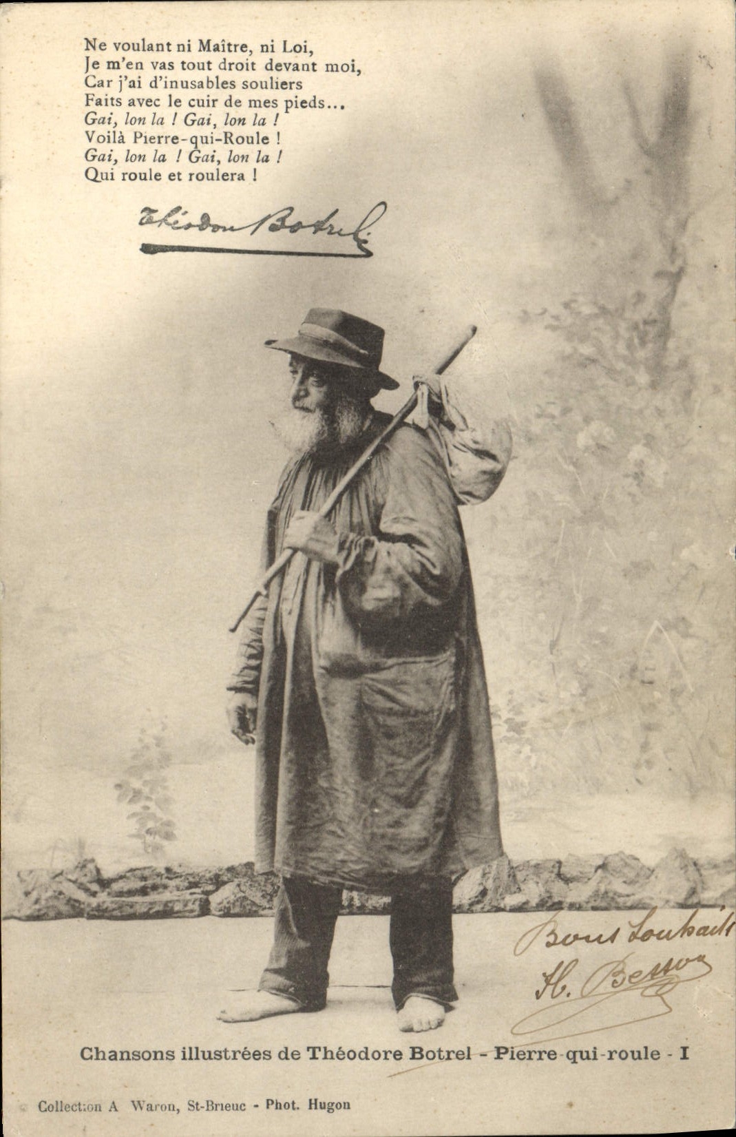 CPA Folklore Botrel Les chansons de Botrel illustrees Pierre qui roule 