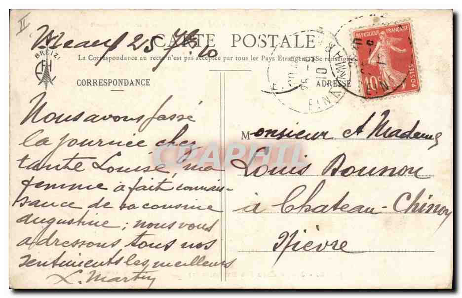 CPA Folklore Botrel Les chansons de Botrel illustrees Jesus chez les Bretons  — Verso