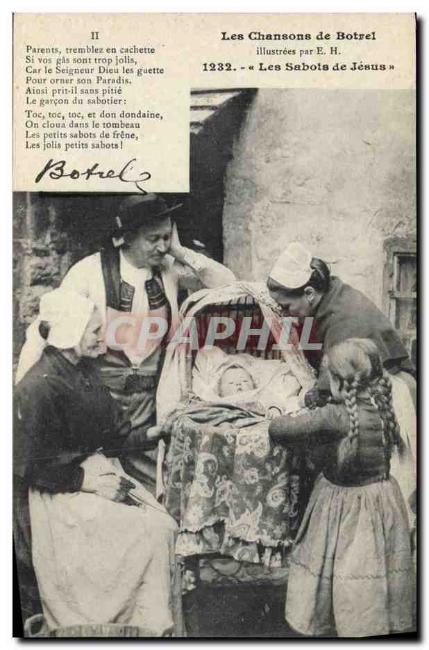 CPA Folklore Botrel Les chansons de Botrel illustrees Les sabots de Jesus 