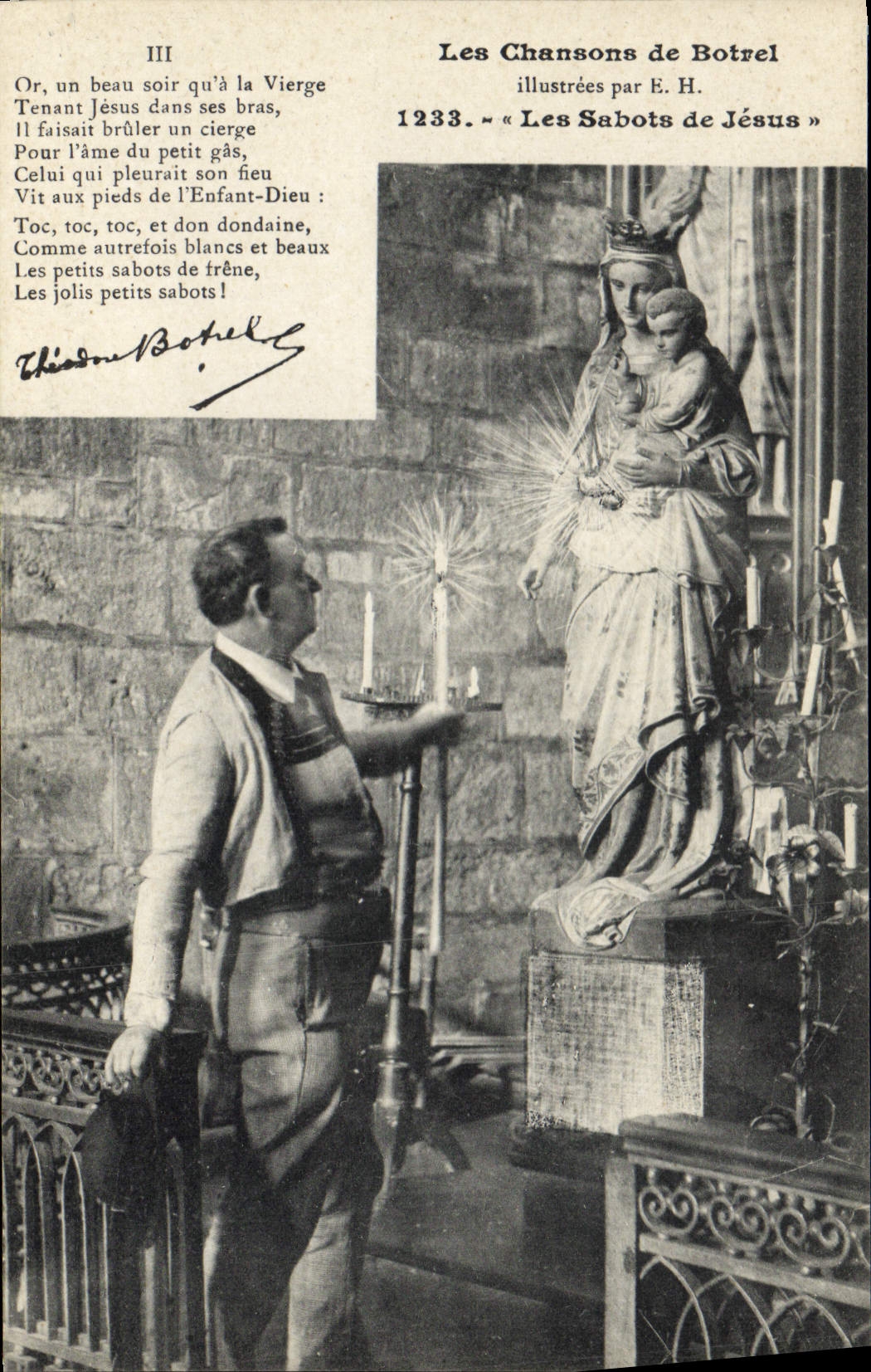 CPA Folklore Botrel Les chansons de Botrel illustrees Les sabots de Jesus 