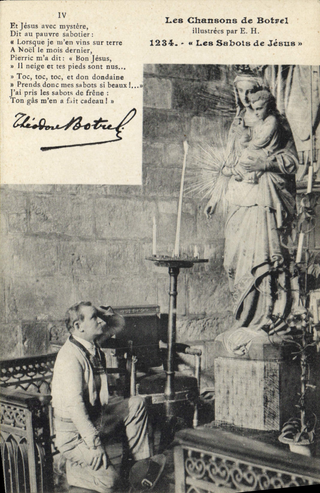 CPA Folklore Botrel Les chansons de Botrel illustrees Les sabots de Jesus 