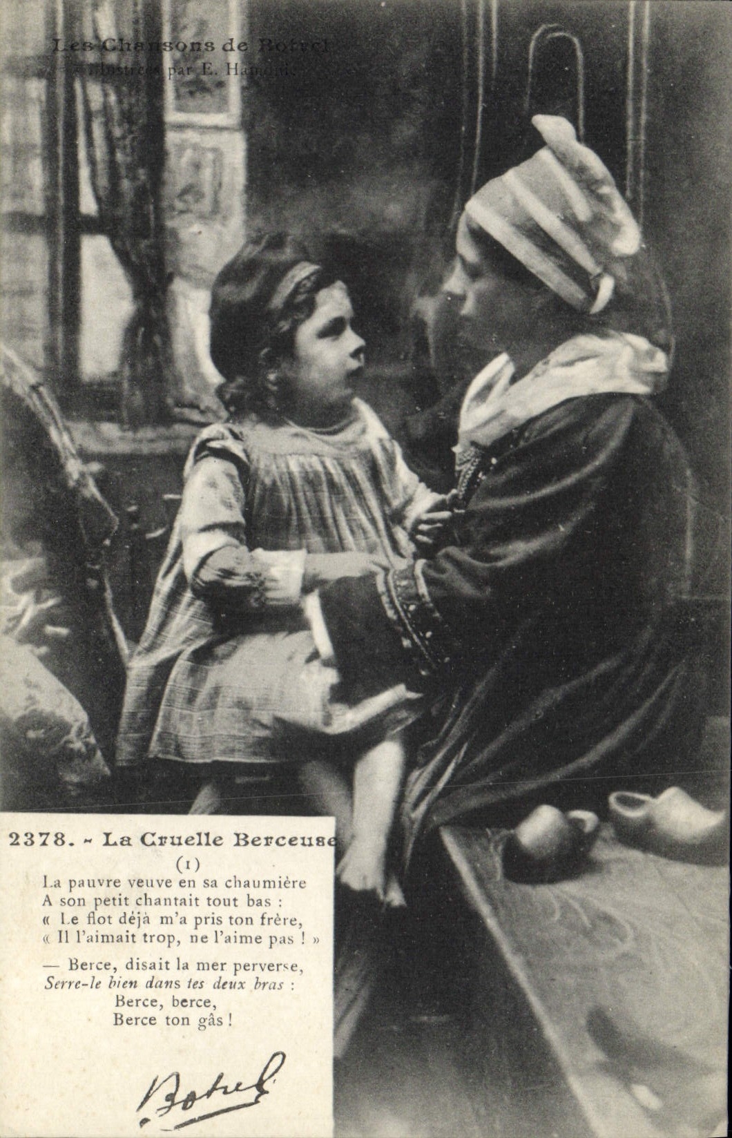CPA Folklore Botrel Les chansons de Botrel illustrees La cruelle berceuse 