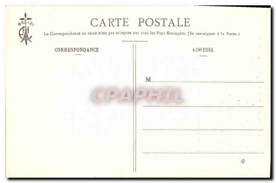 CPA Folklore Botrel Les chansons de Botrel illustrees Le bucheron  — Verso