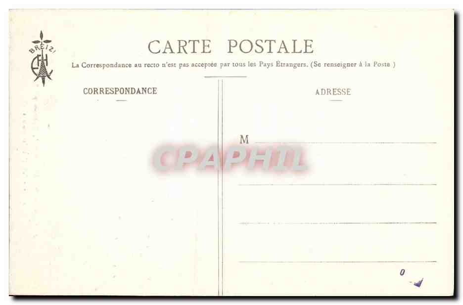 CPA Folklore Botrel Les chansons de Botrel illustrees Le bucheron  — Verso