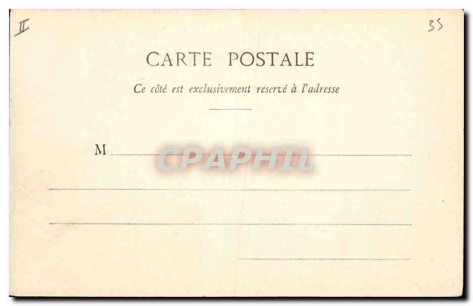 CPA Folklore Botrel St Lunaire La croix du Decolle Bretagne  — Rückseite