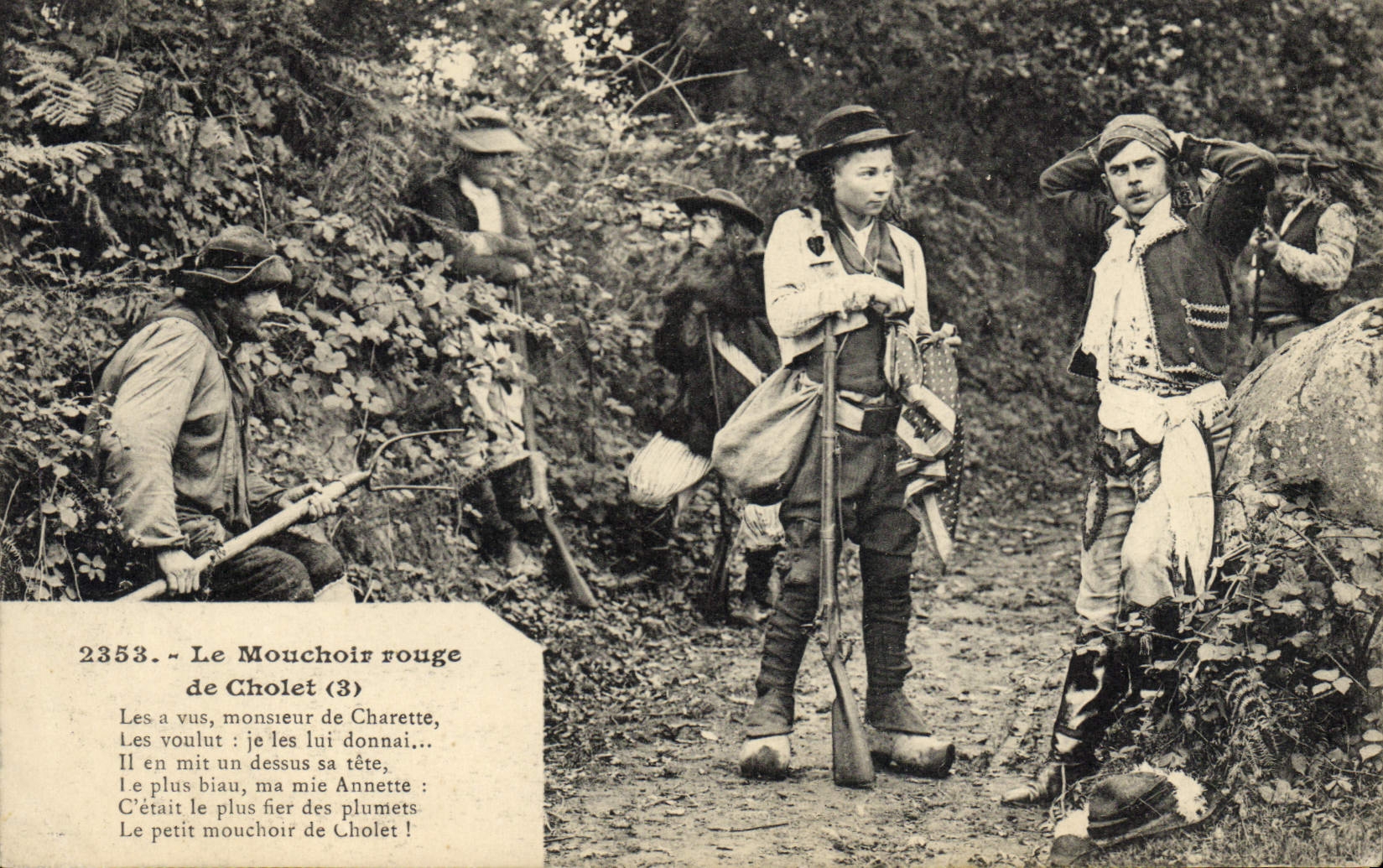 CPA Folklore Le mouchoir rouge de Cholet 