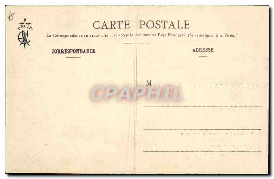 CPA Folklore Le mouchoir rouge de Cholet  — Verso