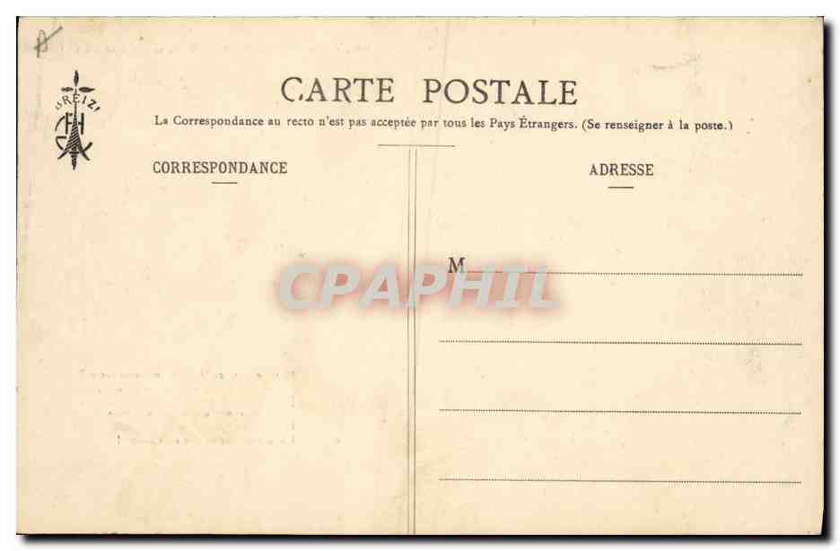 CPA Folklore Le mouchoir rouge de Cholet  — Verso