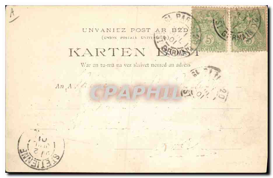 CPA Folklore Botrel Paysans du Cote Nord  — Verso