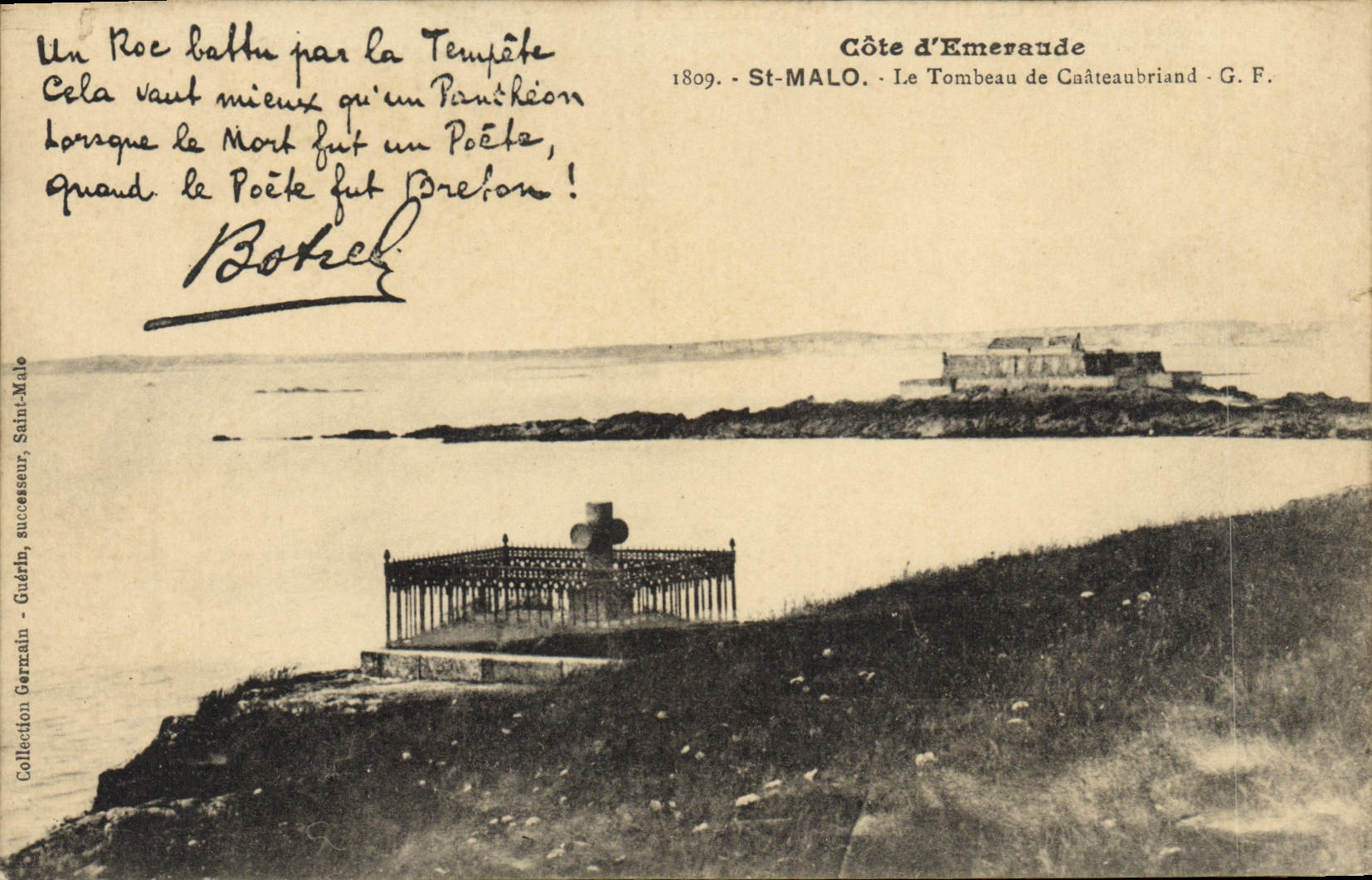 CPA Botrel St Malo Le tombeau de Chateaubriand 