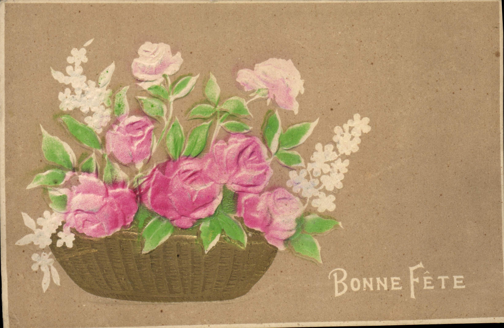 CPA Fantaisie Fleurs 
