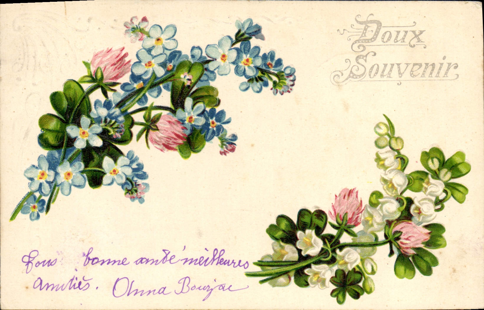 Fleurs — Doux Souvenir — éditeur inconnu