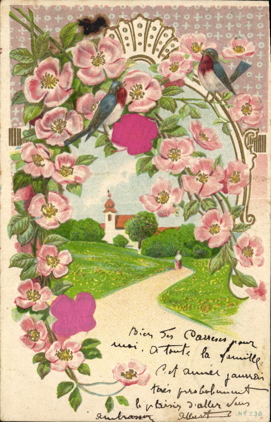 CPA Fantaisie Fleurs 