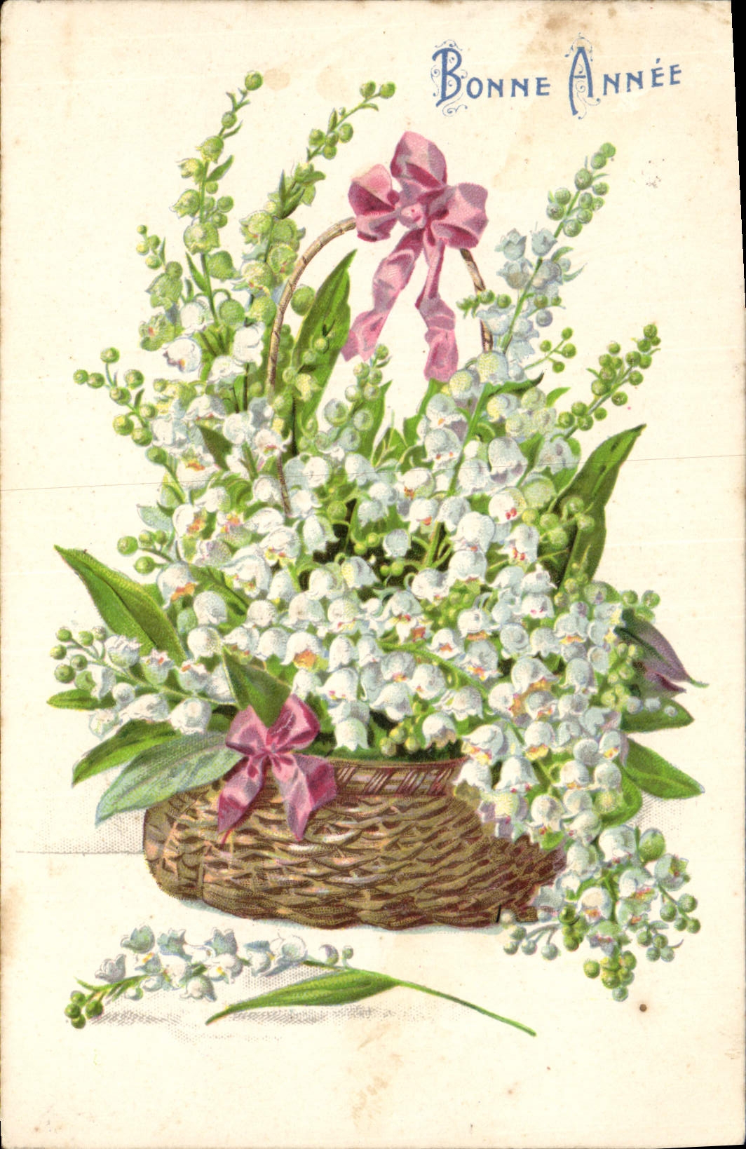 CPA Fantaisie Fleurs Muguet 