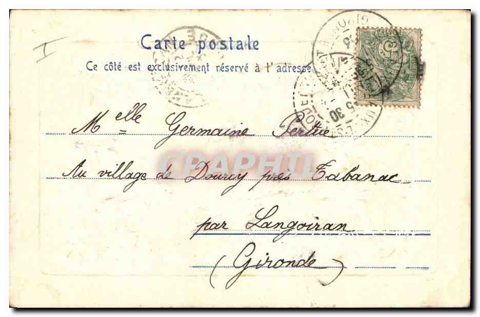 CPA Fantaisie Fleurs Paques  — Verso