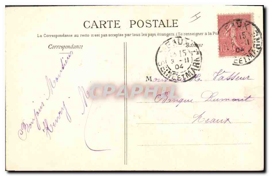 CPA Fantaisie Fleurs Je meurs ou je m'attache  — Back