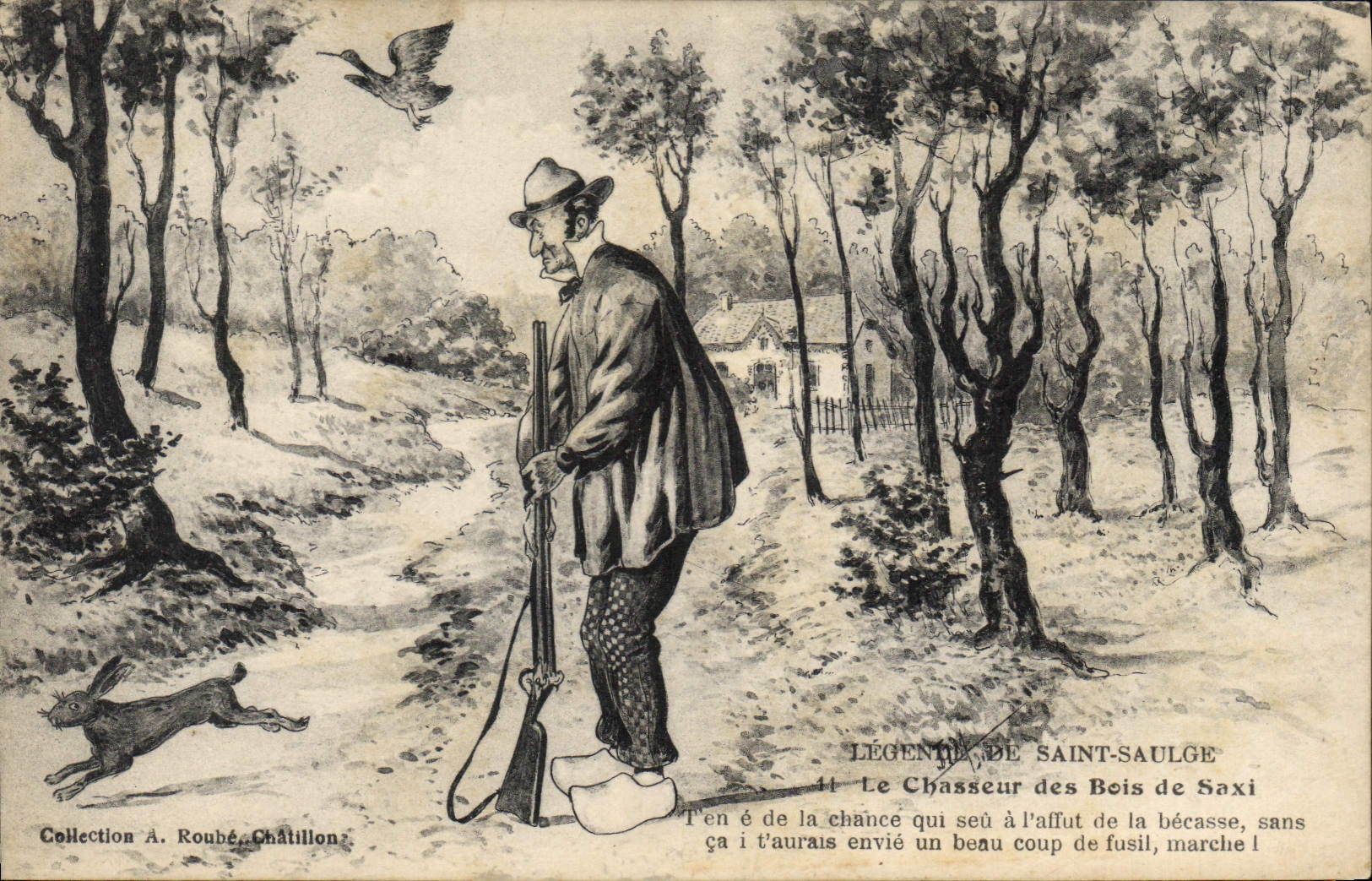 Le Chasseur des Bois de Saxi — Légende de Saint-Saulge — Collection A. Roubé-Châtillon