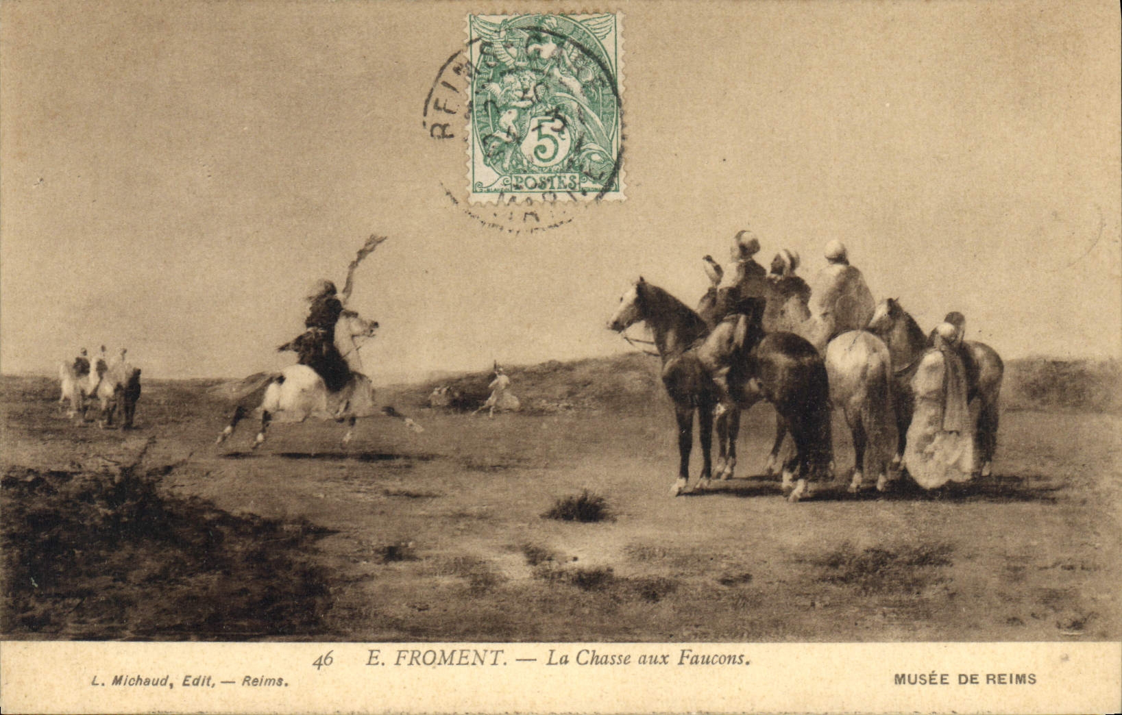 La Chasse aux Faucons — E. Froment — L. Michaud, Edit., Reims