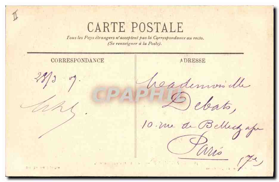 La Chasse aux Faucons — E. Froment — L. Michaud, Edit., Reims — Verso