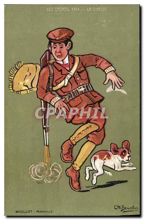 La chasse — Les Sports XXIX — Moullot, Marseille