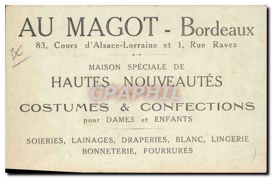 La chasse — Les Sports XXIX — Moullot, Marseille — Verso