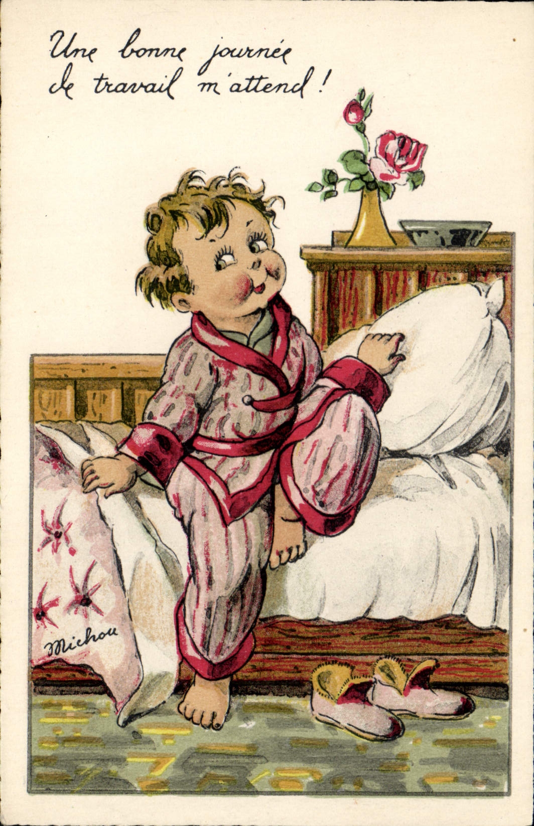 CPA Fantaisie Illustrateur Michou Enfant 
