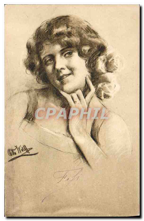 CPA Fantaisie Illustrateur Femme 