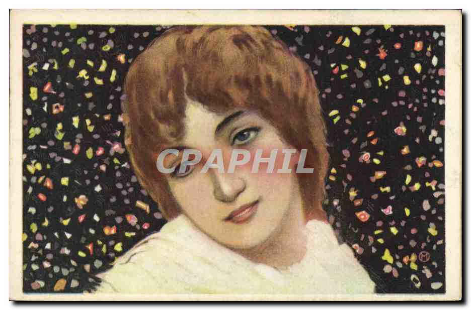 CPA Fantaisie Illustrateur Femme 