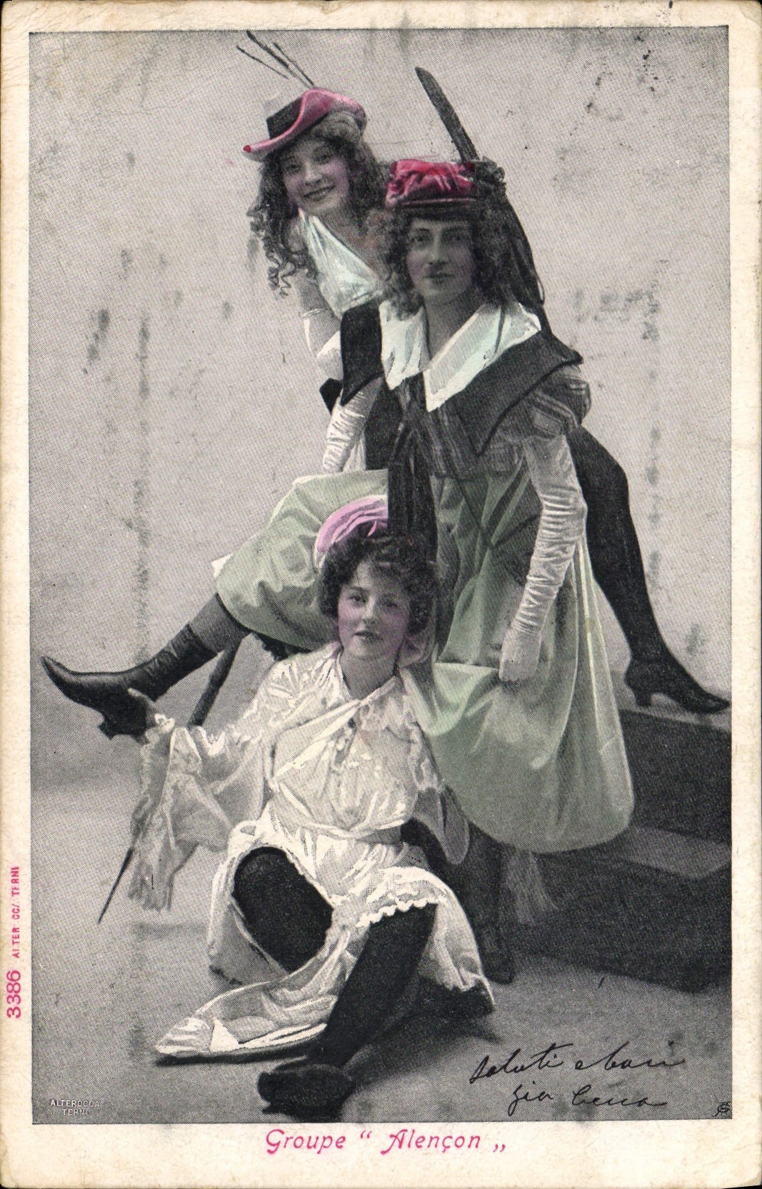 Groupe "Alençon" — scène de théâtre — Atelier CC. Terni, n° 3386