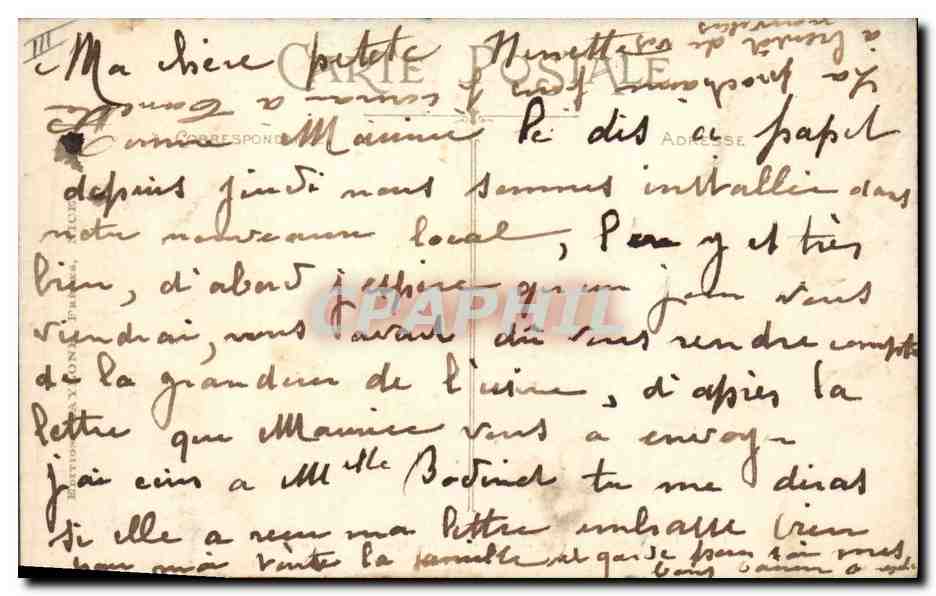 CPA Cannes Les allees et le Kiosque de la musique  — Verso