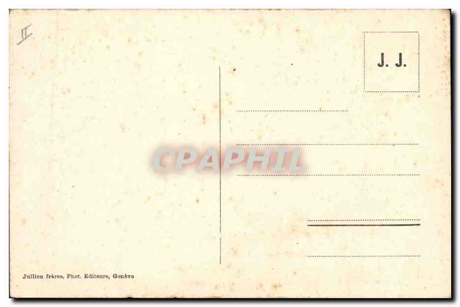 Une Famille de chiens du Grand St Bernard — J. J. 8922 a — Juillien frères, Genève — Reverso