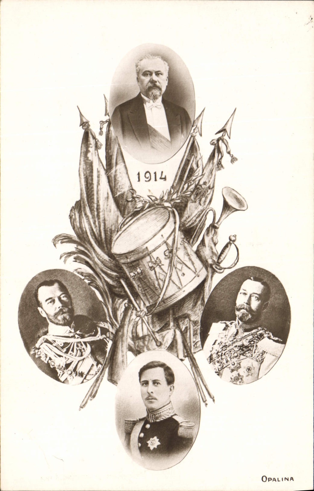 Portrait de figures royales — 1914 — Opalina