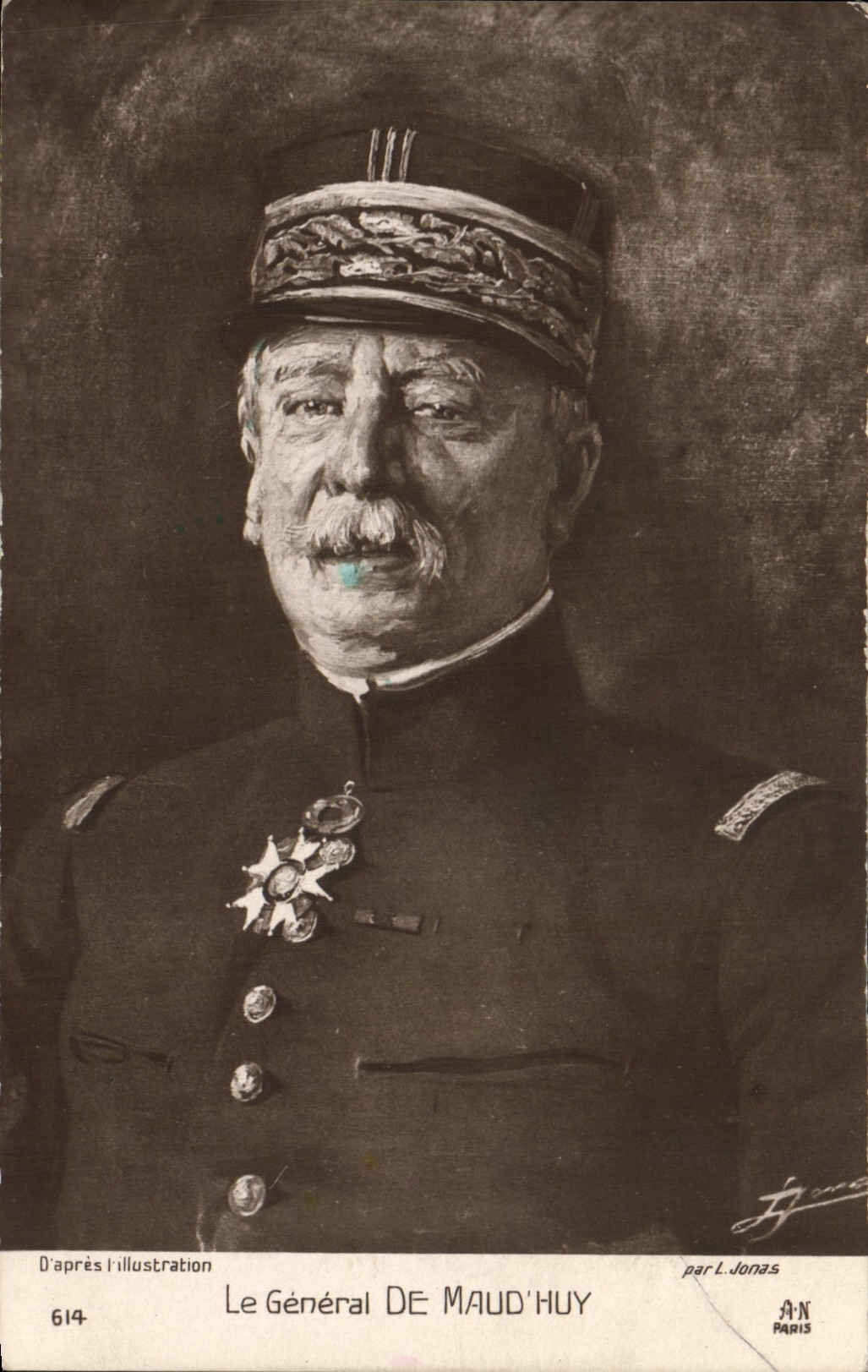 Le Général DE MAUD'HUY — portrait militaire — par L. Jonas, Paris, n° 614
