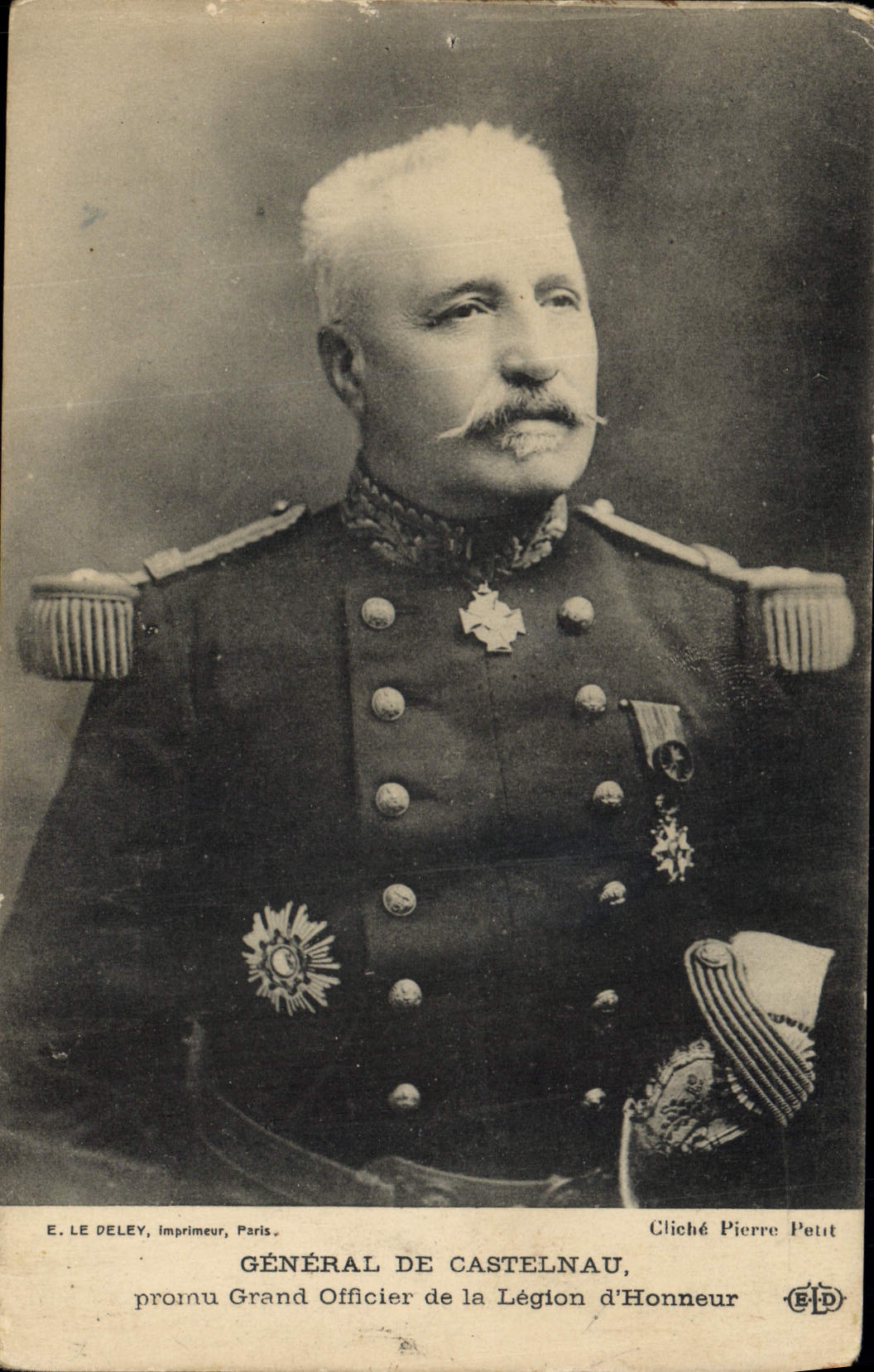 CPA Militaria General de Castelanu promu Grand officier de la legion d'honneur 