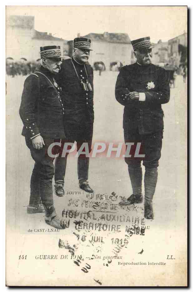 CPA Militaria Nos generaux 
