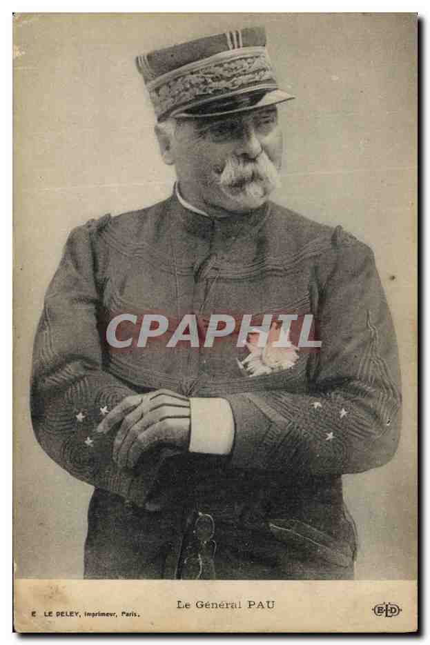 CPA Militaria General Pau 
