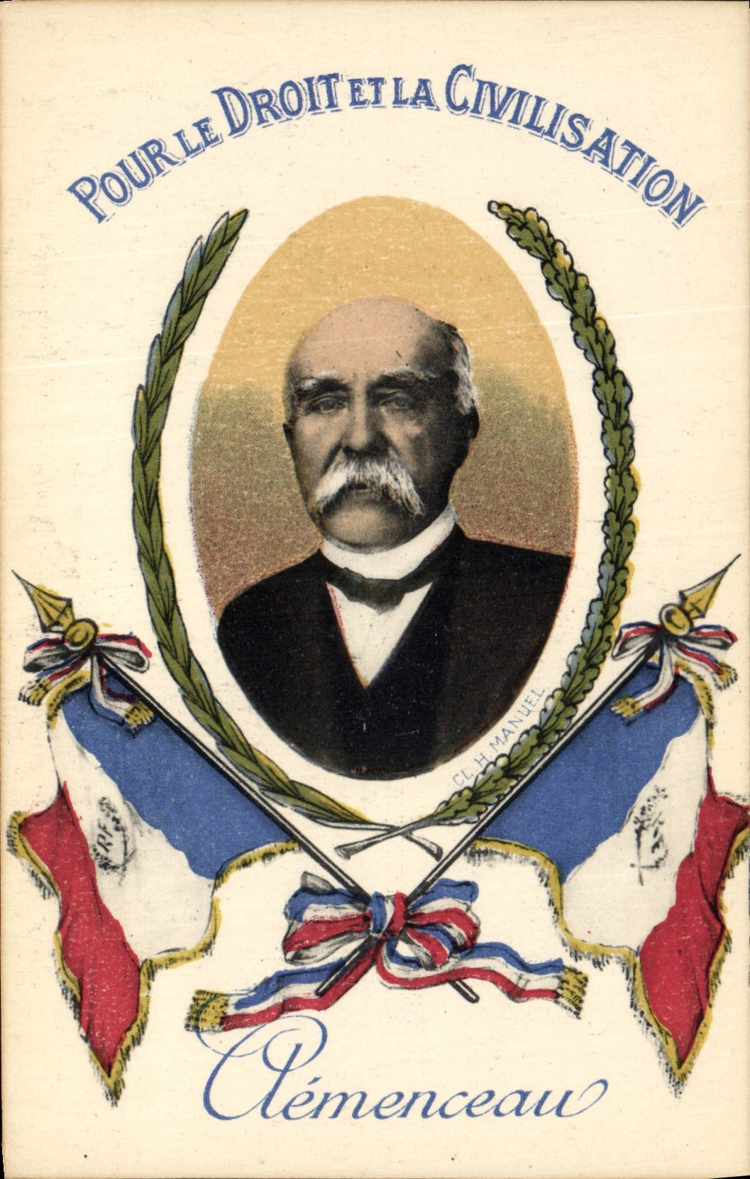 Clémenceau — Pour le Droit et la Civilisation — CLH MANUEL