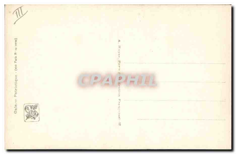 CPA Militaria General Fayolle  — Verso