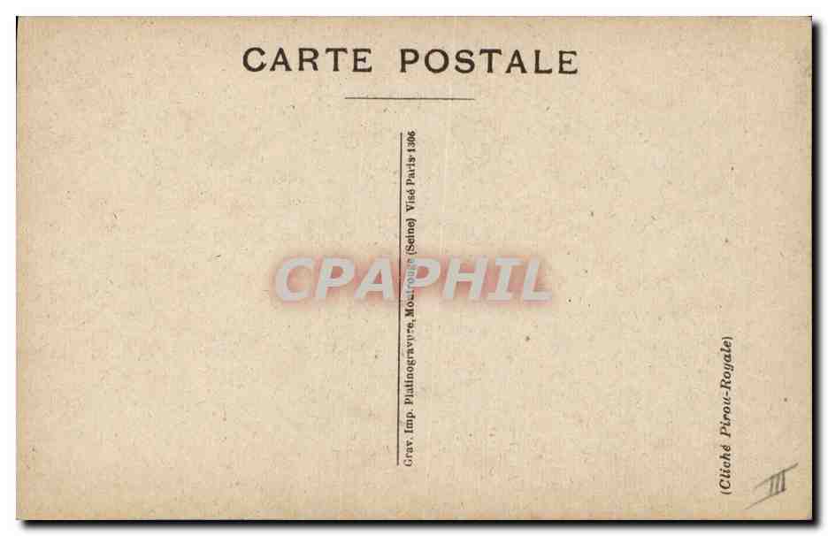 CPA Militaria General Fayolle  — Verso