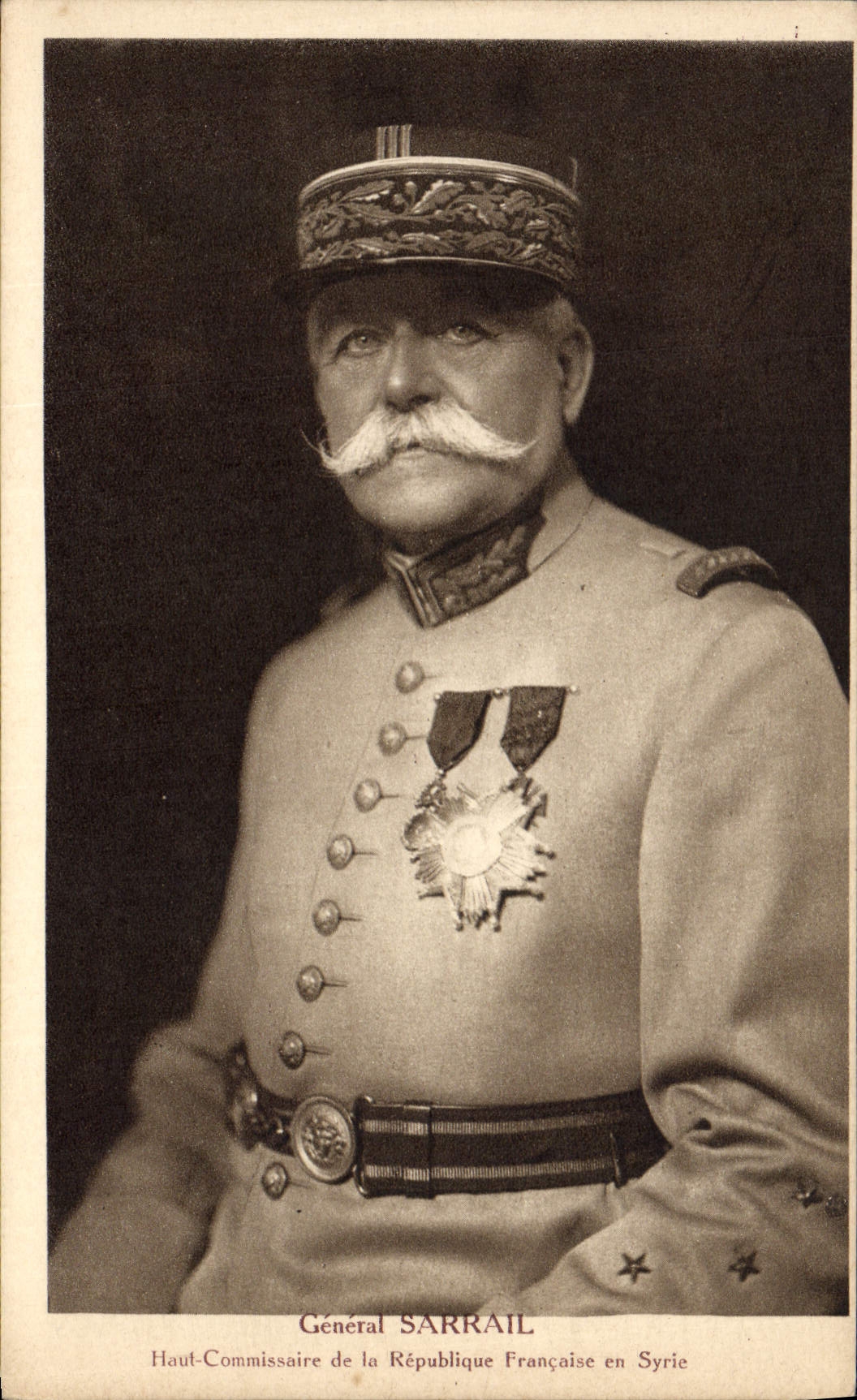 CPA Militaria General Sarrail Haut Commissaire de la Republique Francaise en Syrie 
