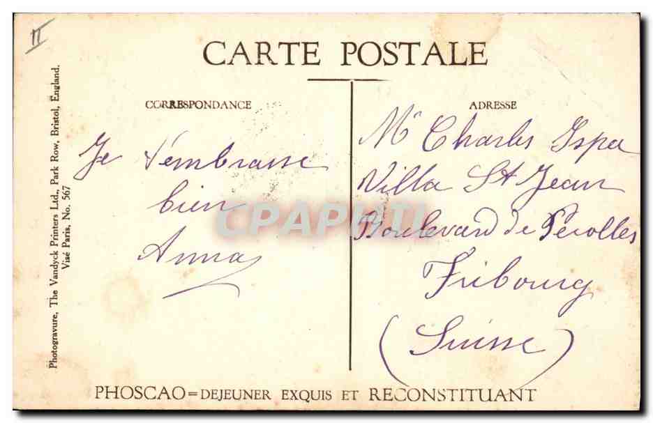 CPA Militaria Les vainqueurs de la Marne General de Langle de Cary  — Rückseite