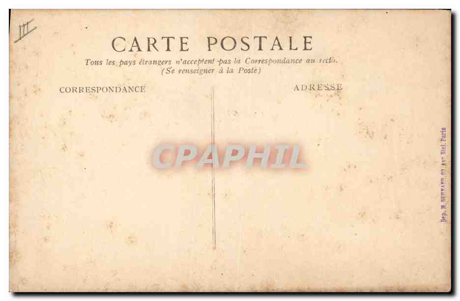 CPA Militaria General Castelnau  — Verso