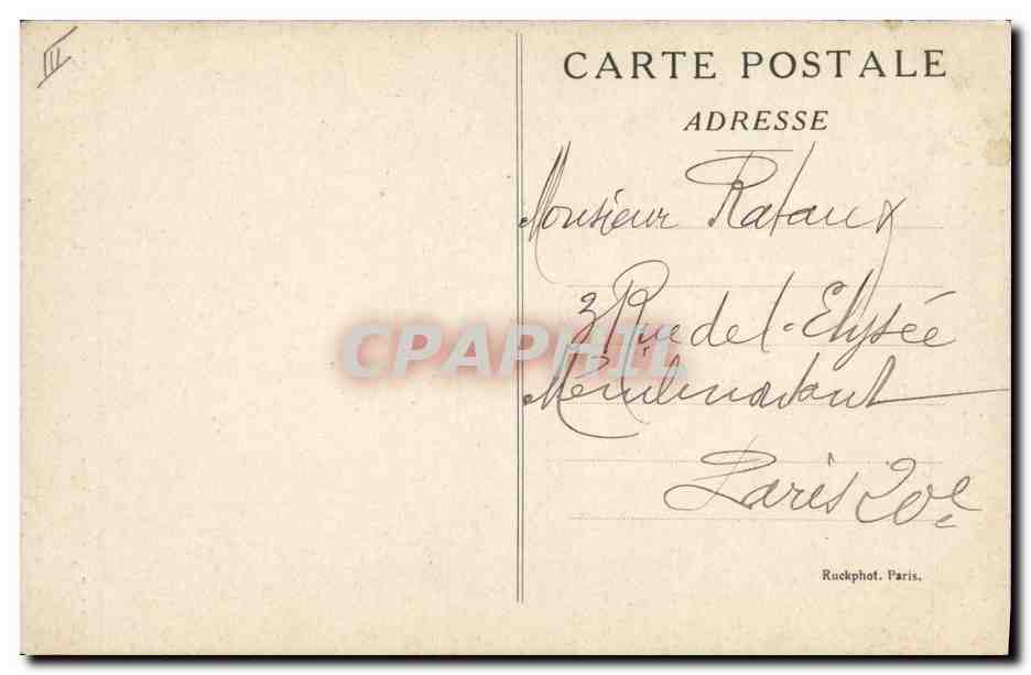CPA Militaria Notre Joffre Visseaux  — Verso