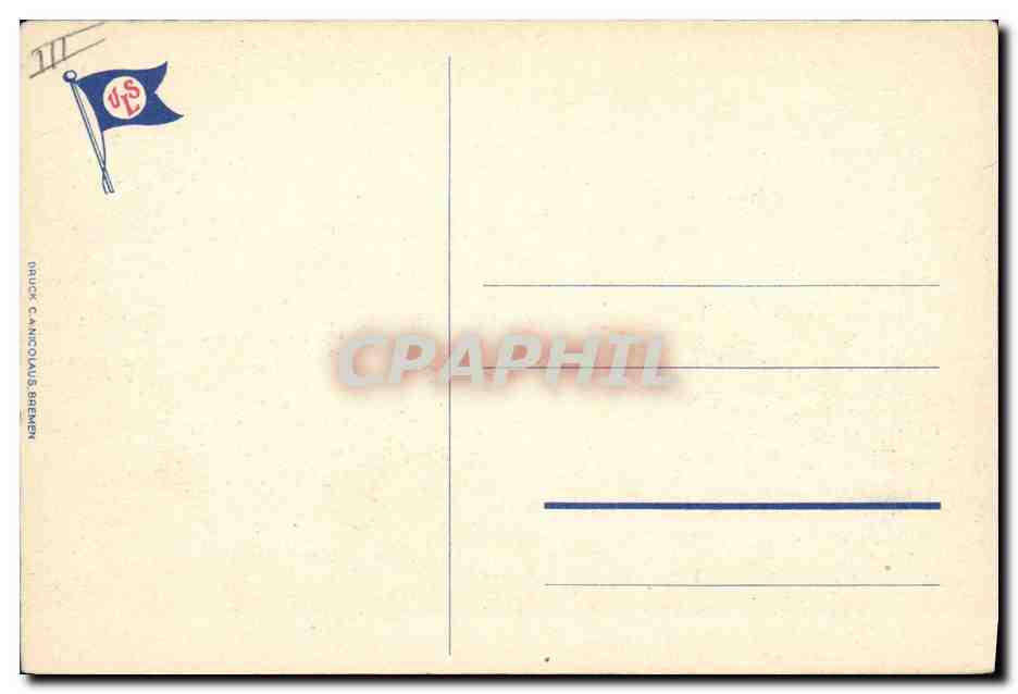 CPA Bateau Paquebot SS President Roosevelet US Government Ship — Verso