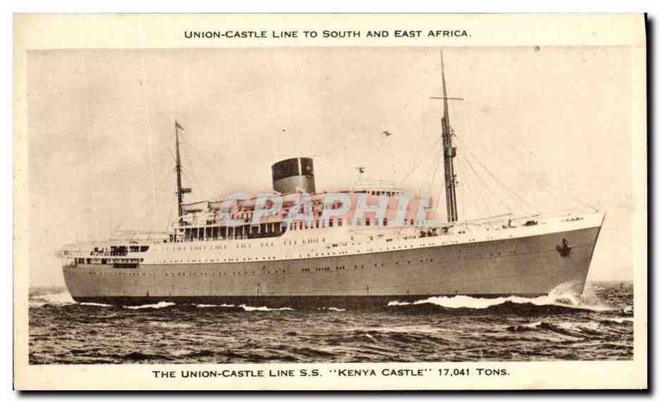 Le S.S. 'Kenya Castle' — Union-Castle Line — 17.041 tons