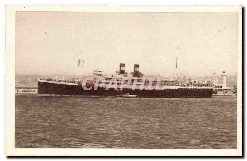 CPA Bateau Paquebot Koutoubia Cie Paquet