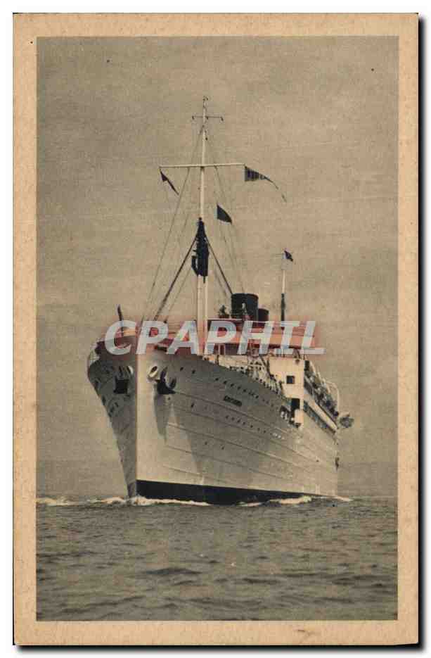 CPA Bateau Paquebot Koutoubia Compagnie de Navigation Paquet Marseille