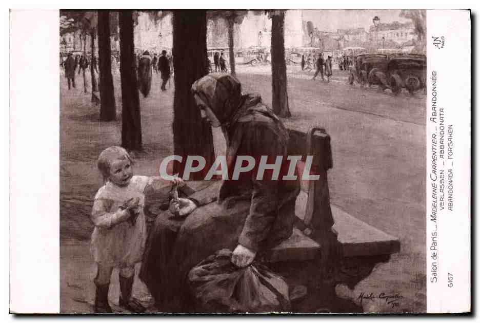 CPA Salon de Paris Madeleine Carpentier Abandonnee 