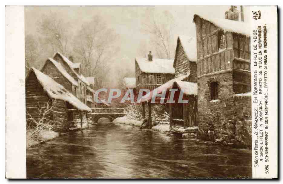 CPA Salon de Paris Maroniez En Normandie Effet de neige 